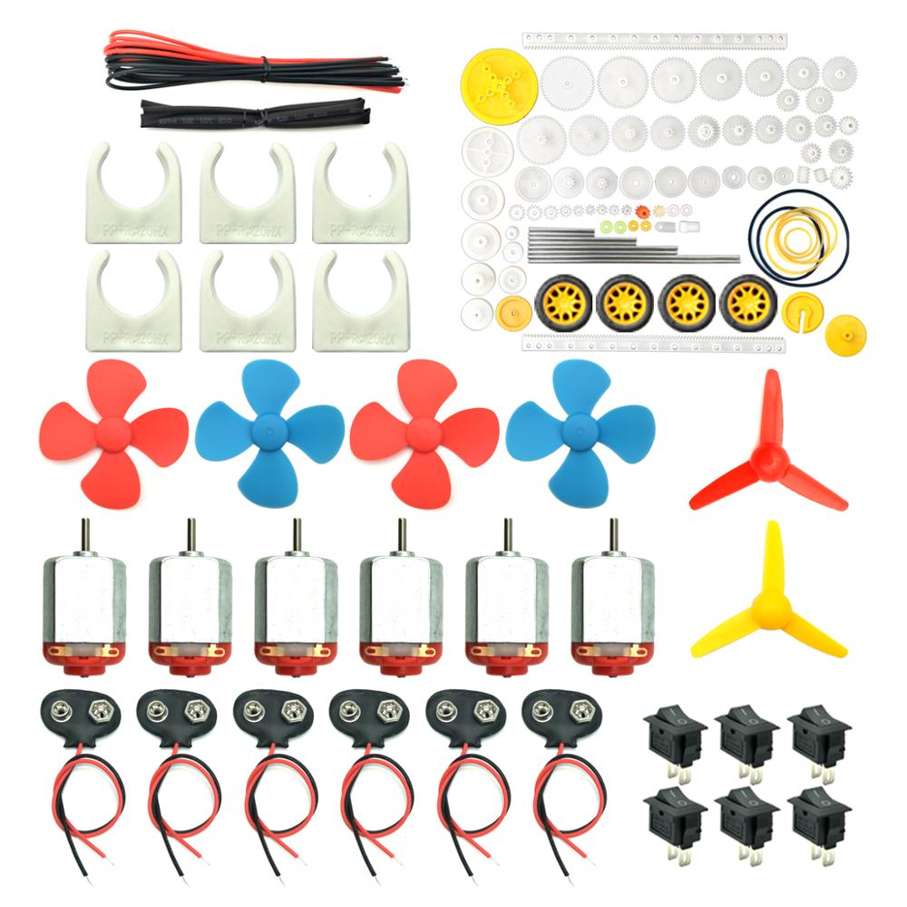 Science Hobby Kit - 6 세트 모터 키트, 미니 전기