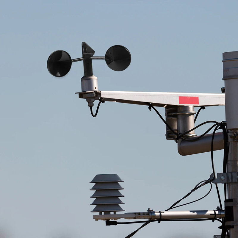 Anemometer Wind Speed - 기상 관측소용 3컵 풍속계 풍속 모니터링