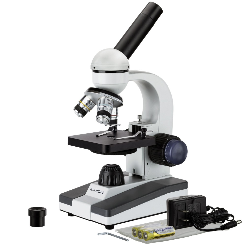 Microscope Compound 40X - AmScope M150 시리즈 휴대용 LED 단안