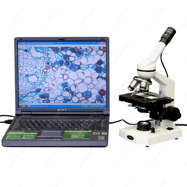 Microscope Compound 40X - AmScope M600 시리즈 학생용 단안 복합