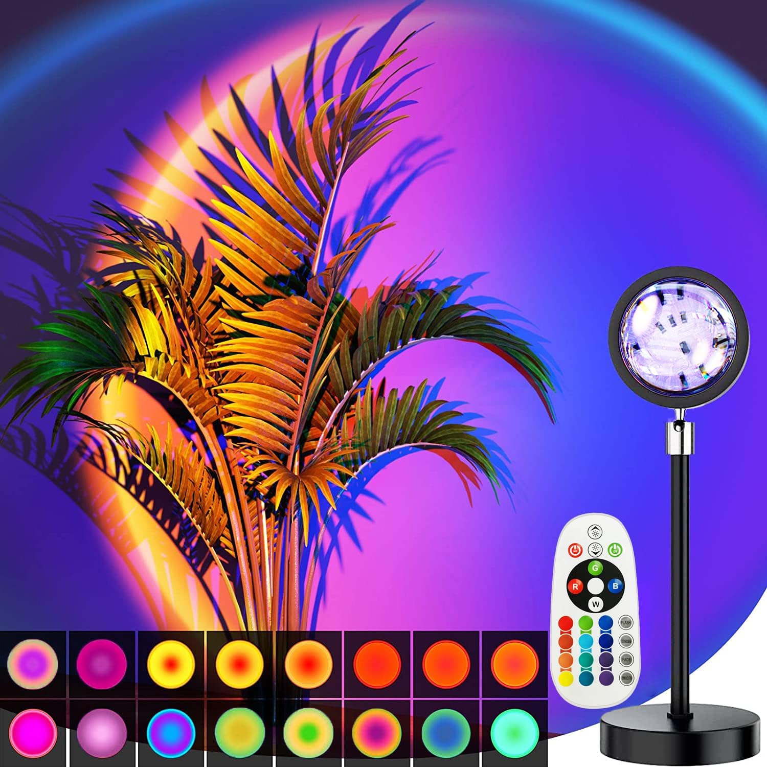 Planetarium Projector Home - 스마트 블루투스 USB 일몰 프로젝터 램프