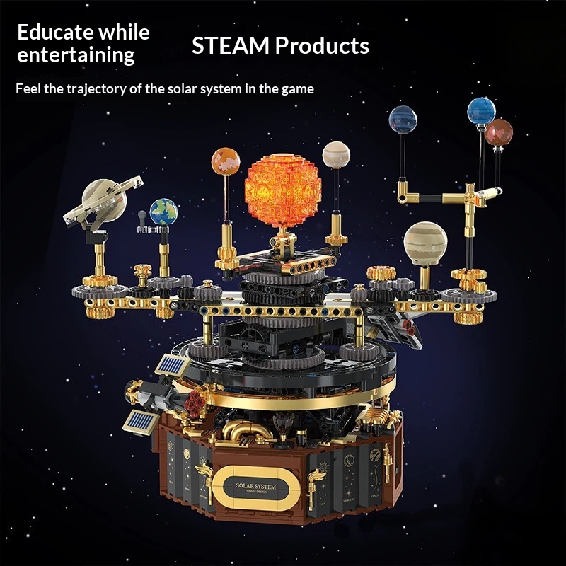 Solar System Orrery - Tuomu T2004 전기 태양계 오레리 빌딩