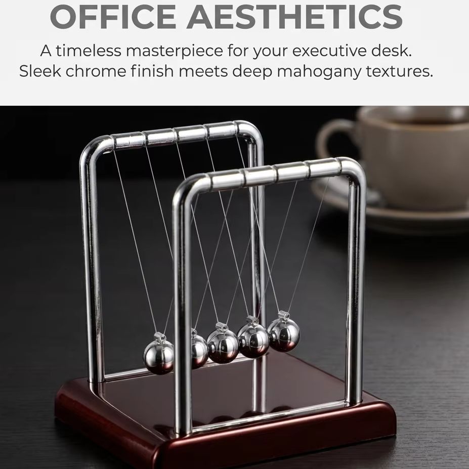 Newton Cradle Large - 뉴턴 크래들 밸런스 펜듈럼 볼 물리학