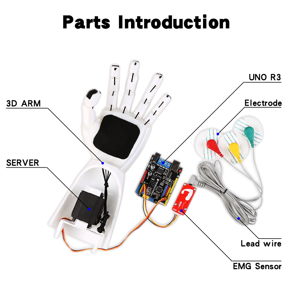 EMG 센서 로봇 팔 전기 근육 신호 센서 로봇 팔,  - Science Robotics 리뷰 및 가격