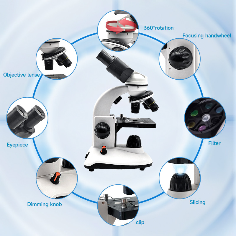 40X-1280X 복합 쌍안 현미경, USB 카메라가  - Microscope Compound 40X 리뷰 및 가격