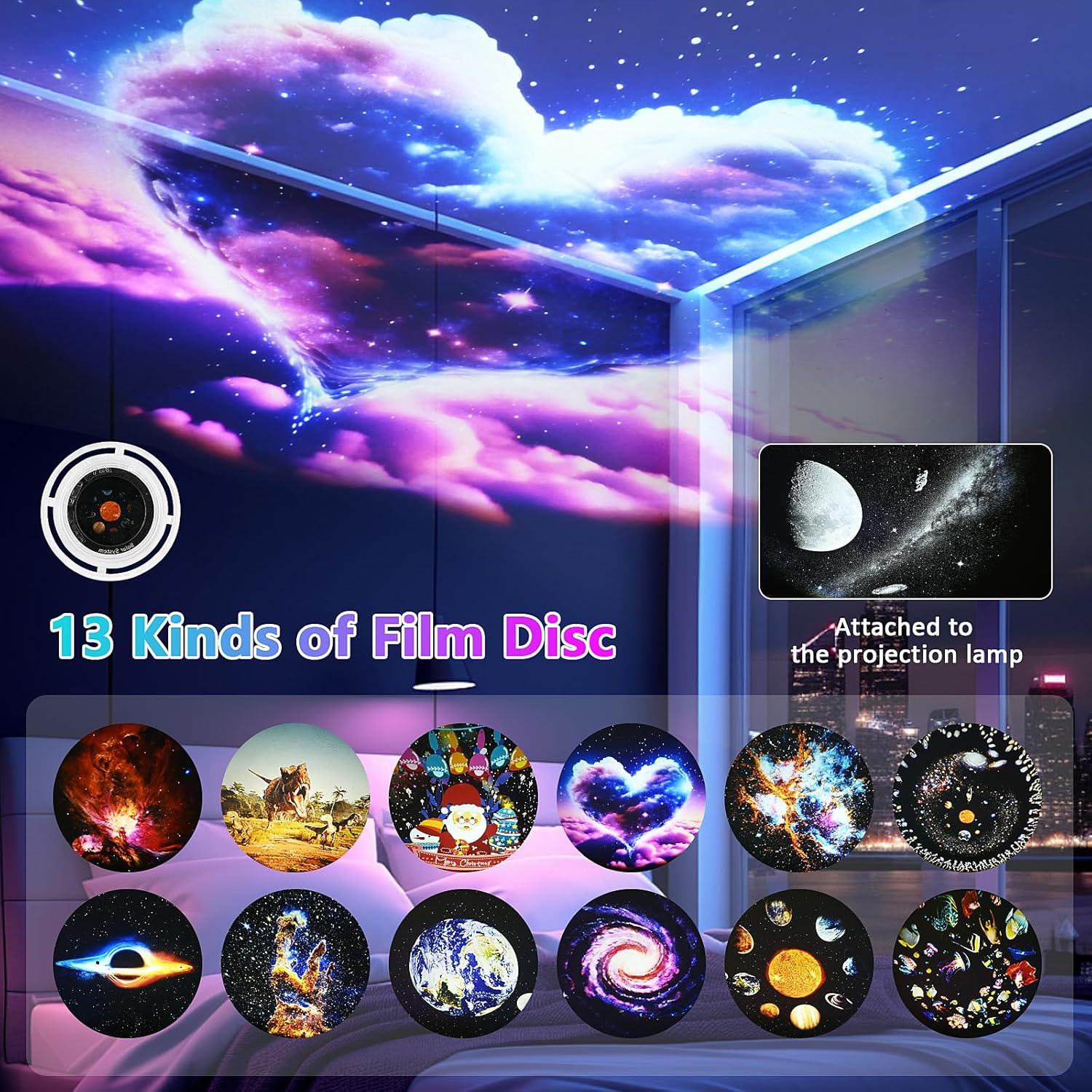 스타 프로젝터 13 in 1 갤럭시 프로젝터 야간 조명 - Planetarium Projector Home 리뷰 및 가격