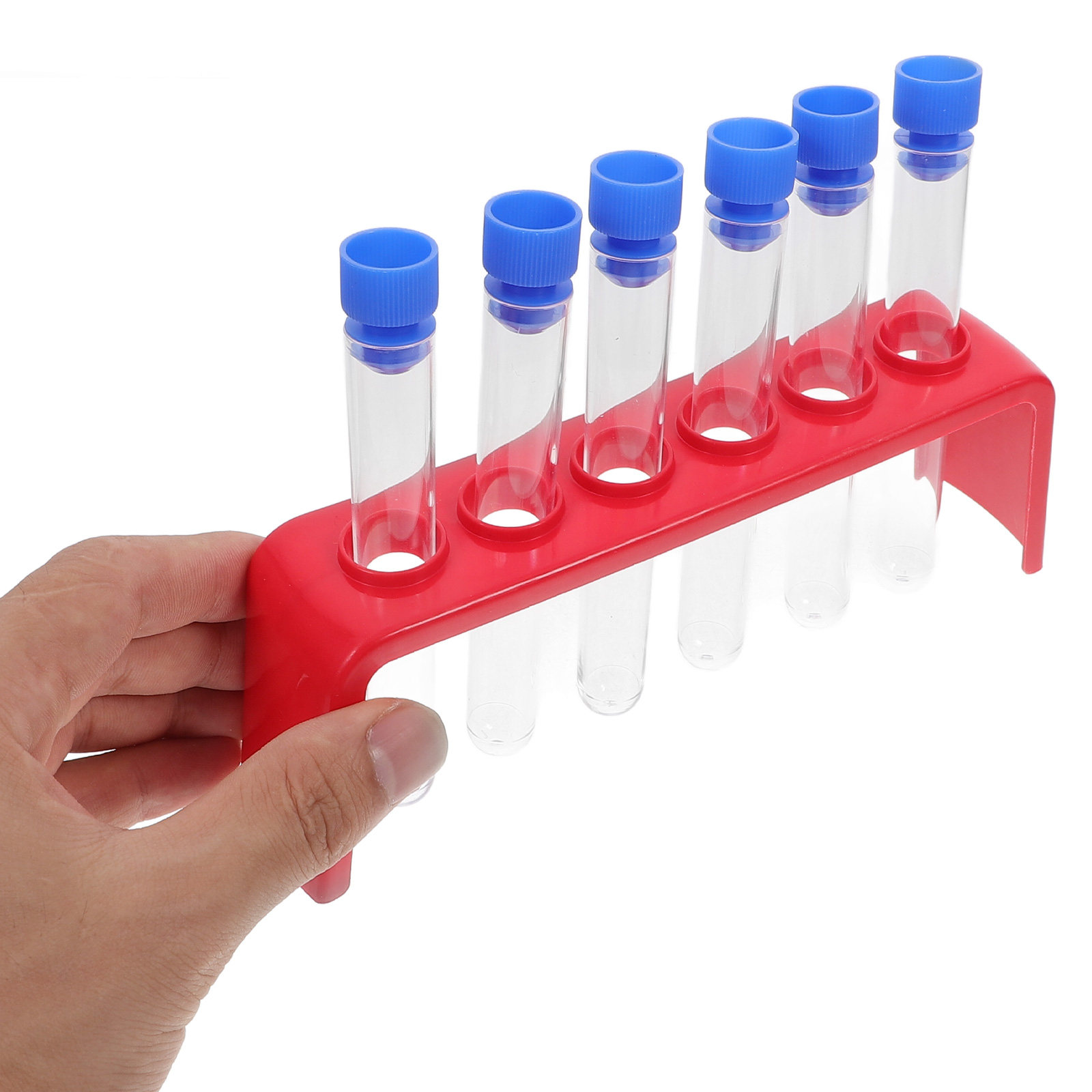 6Pcs 과학 실험 세트 플라스틱 테스트 튜브 홀더 랙 - Science Experiment 리뷰 및 가격