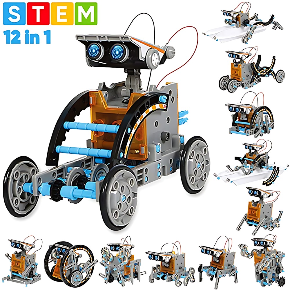 태양열 로봇 빌딩 블록 12 in 1 과학 실험 키트  - Science Robotics 리뷰 및 가격