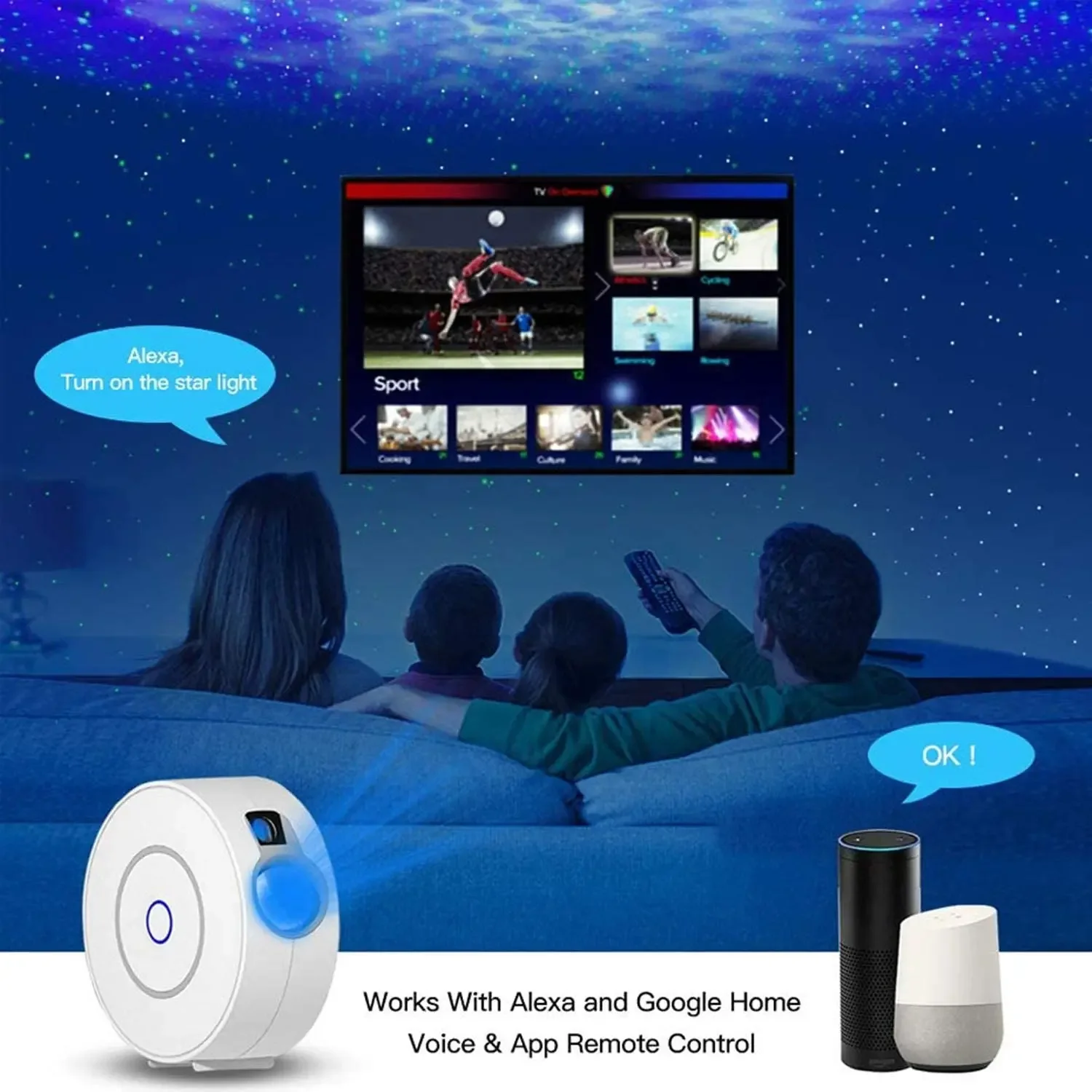 투야 와이파이 지능형 오로라 갤럭시 별이 빛나는 하늘  - Planetarium Projector Home 리뷰 및 가격