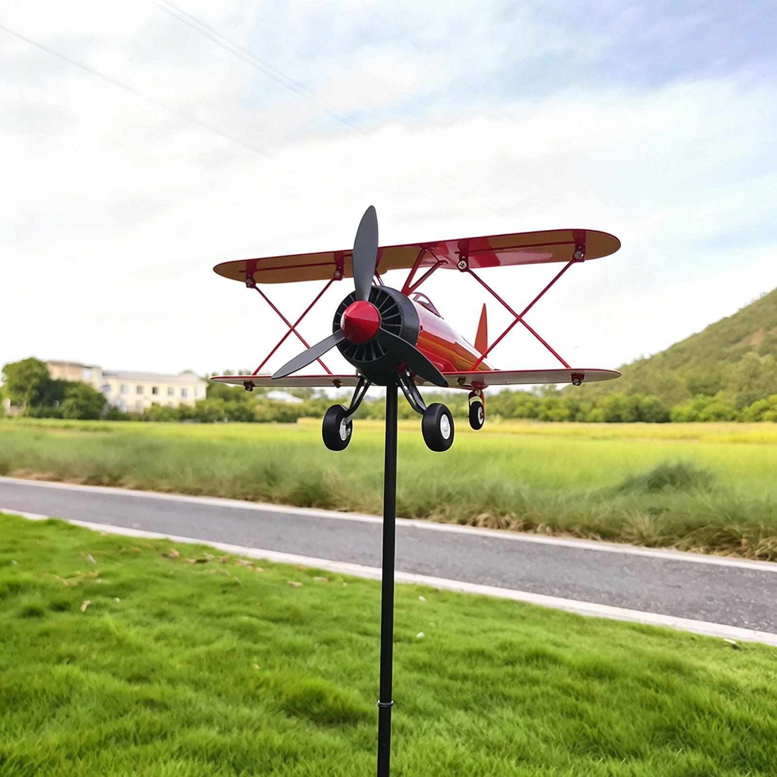 비행기 모양 풍향계 금속 풍차 풍속 측정 도구 잔디밭  - Anemometer Wind Speed 리뷰 및 가격