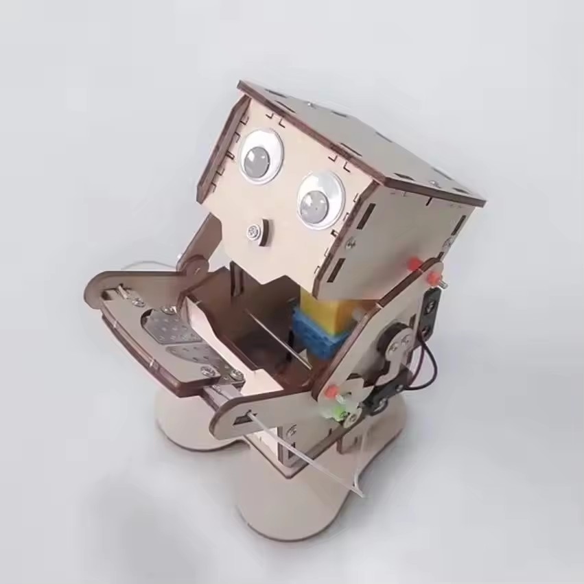 동전을 삼키는 먹는 로봇 모델 DIY 나무 조립 과학  - Science Robotics 리뷰 및 가격