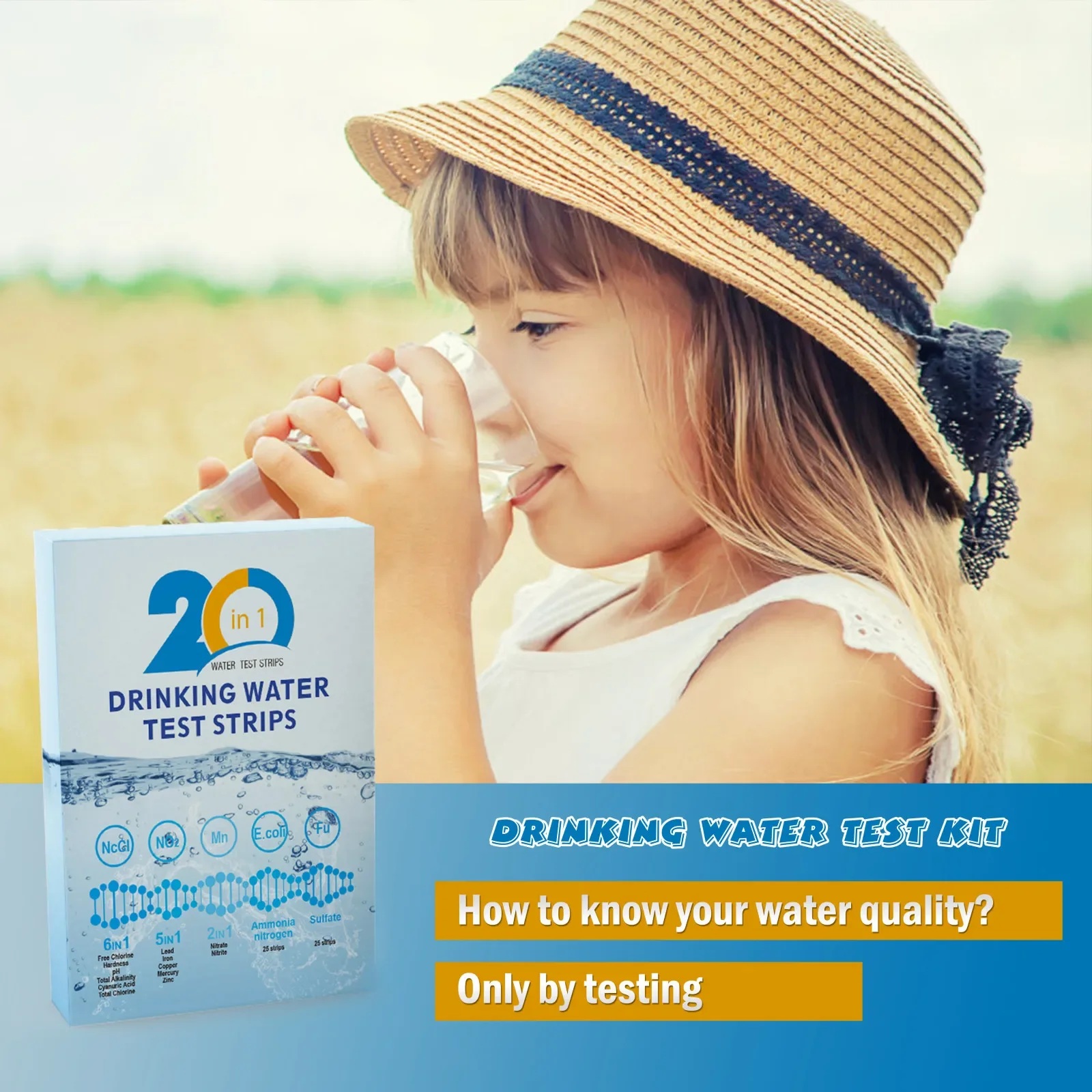야고 20 in 1 수질 검사 스트립 가정용 식수 검사 - Water Testing Kit 리뷰 및 가격
