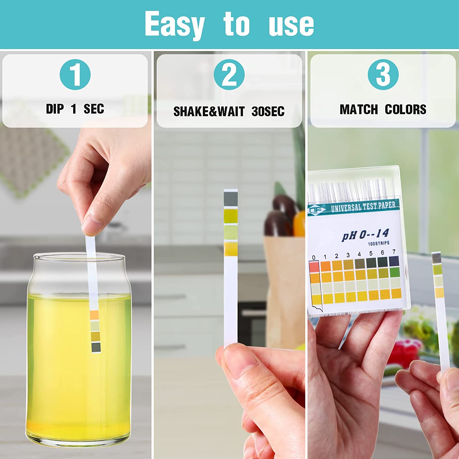 100 스트립 0-14 PH 알칼리성 산성 표시기 종이 - Water Testing Kit 리뷰 및 가격