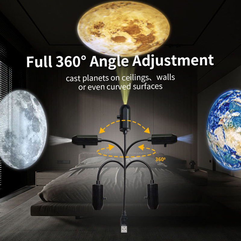 LED 스타 갤럭시 프로젝터 램프 달 지구 벽 장식 전 - Planetarium Projector Home 리뷰 및 가격