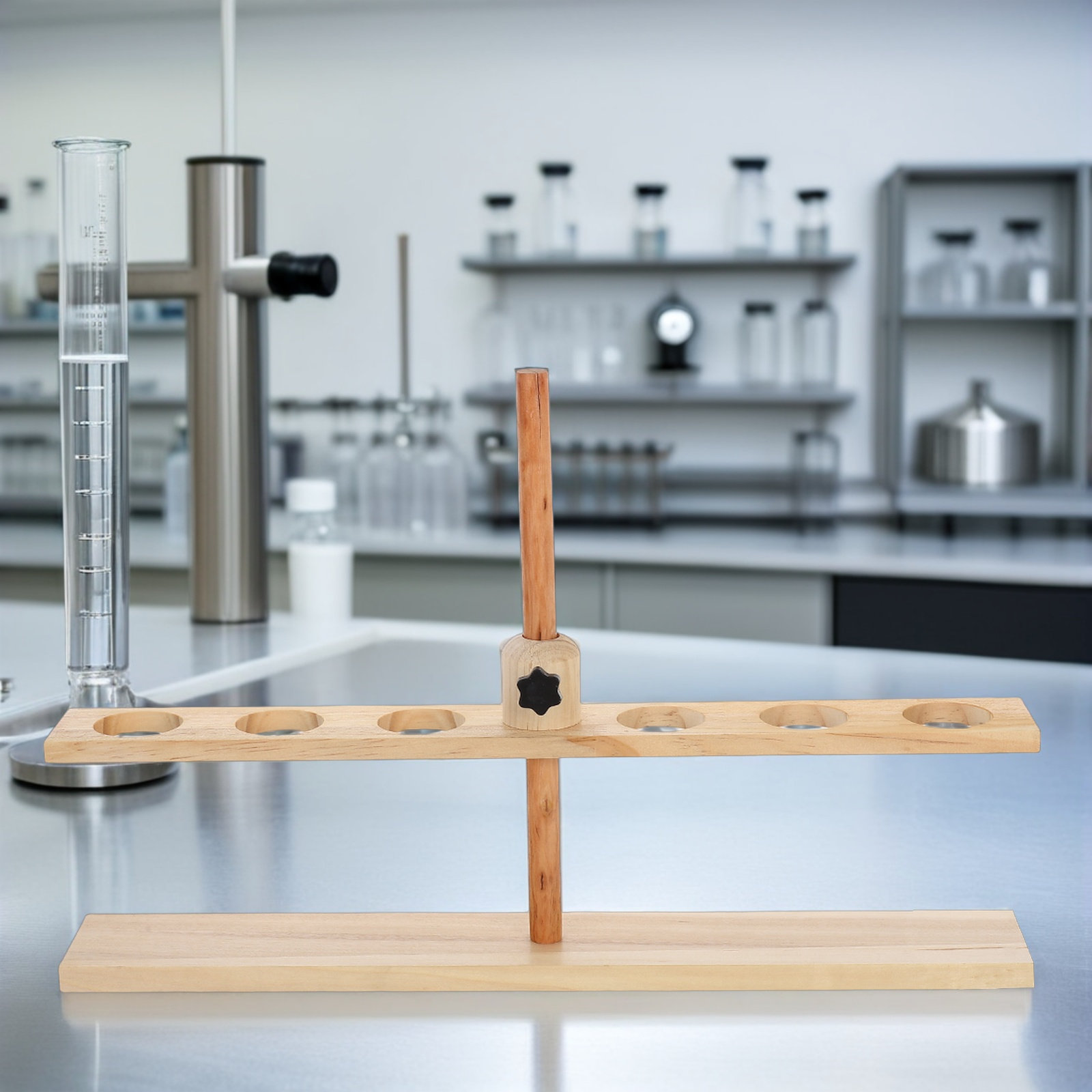 6홀 나무 조절식 화학 깔때기 스탠드 실험실 장비, 학 - Science Experiment 리뷰 및 가격