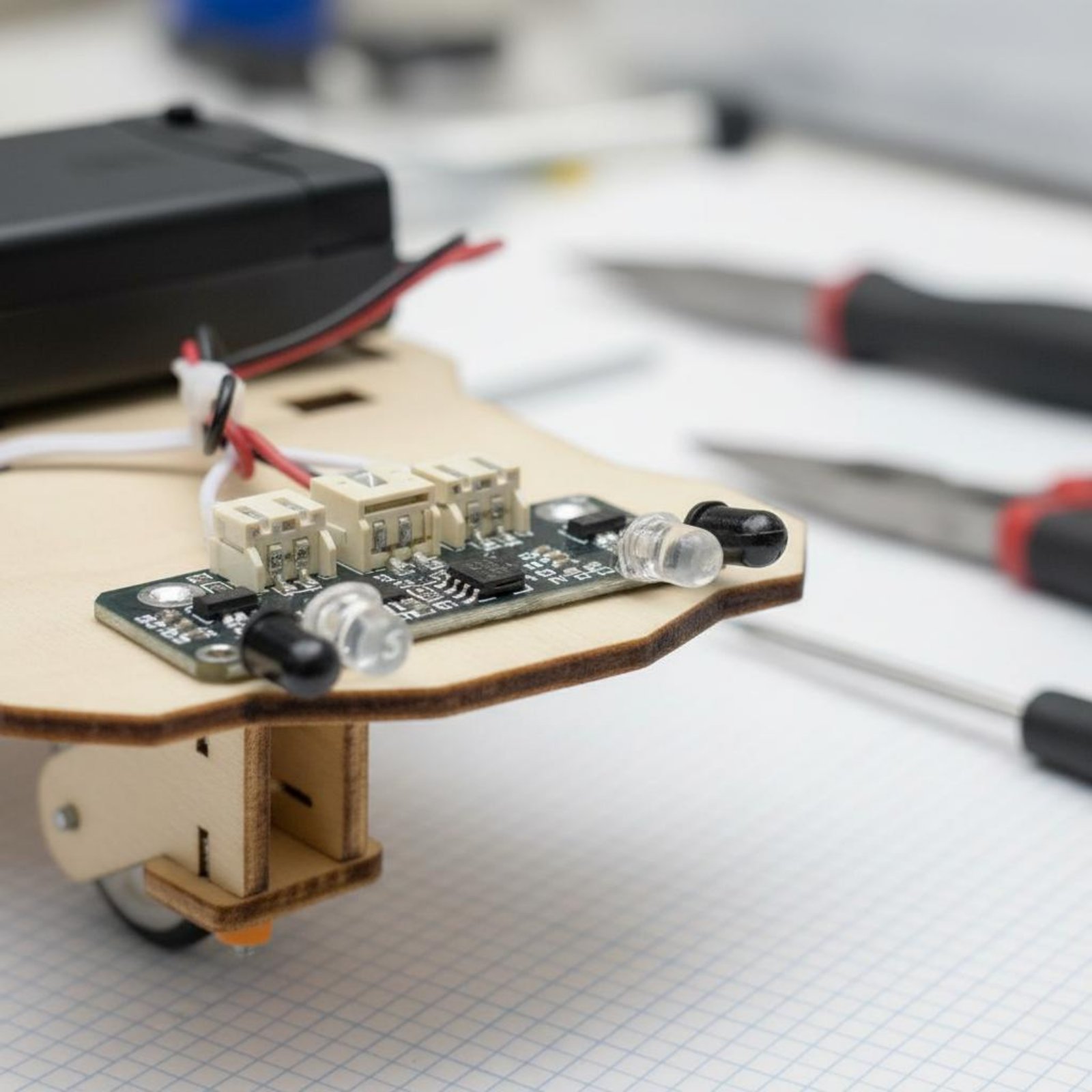 나무로 만든 지능형 자동차 키트 과학 기술 교육 DIY - Science Robotics 리뷰 및 가격